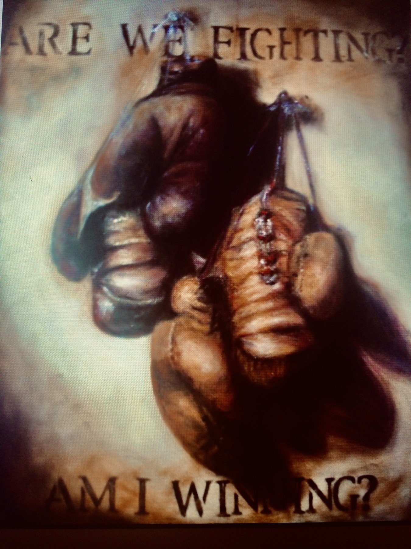 Painting: Steve's gloves