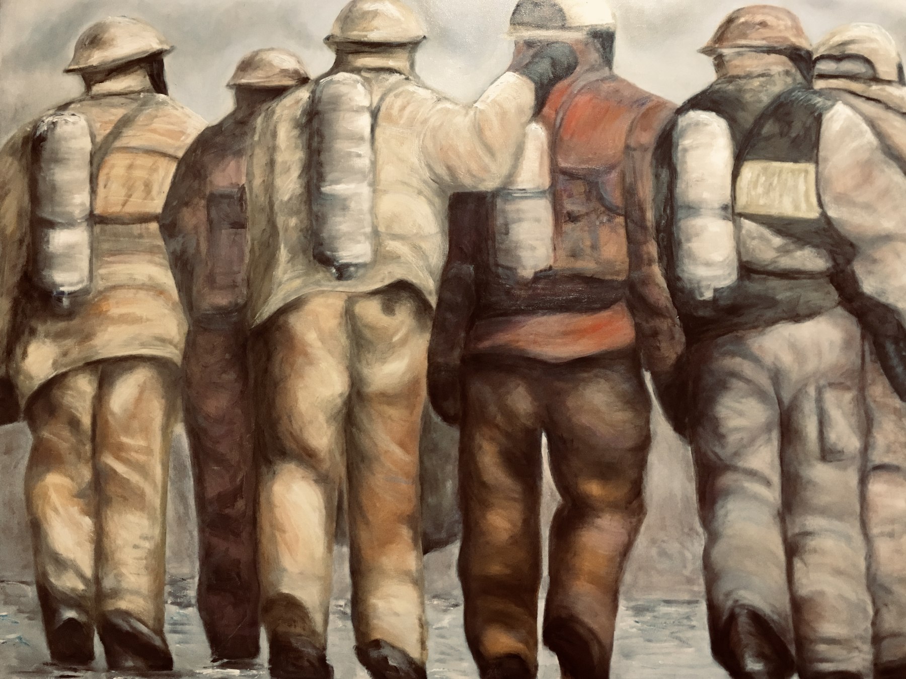 Painting: Fireman from Heaven