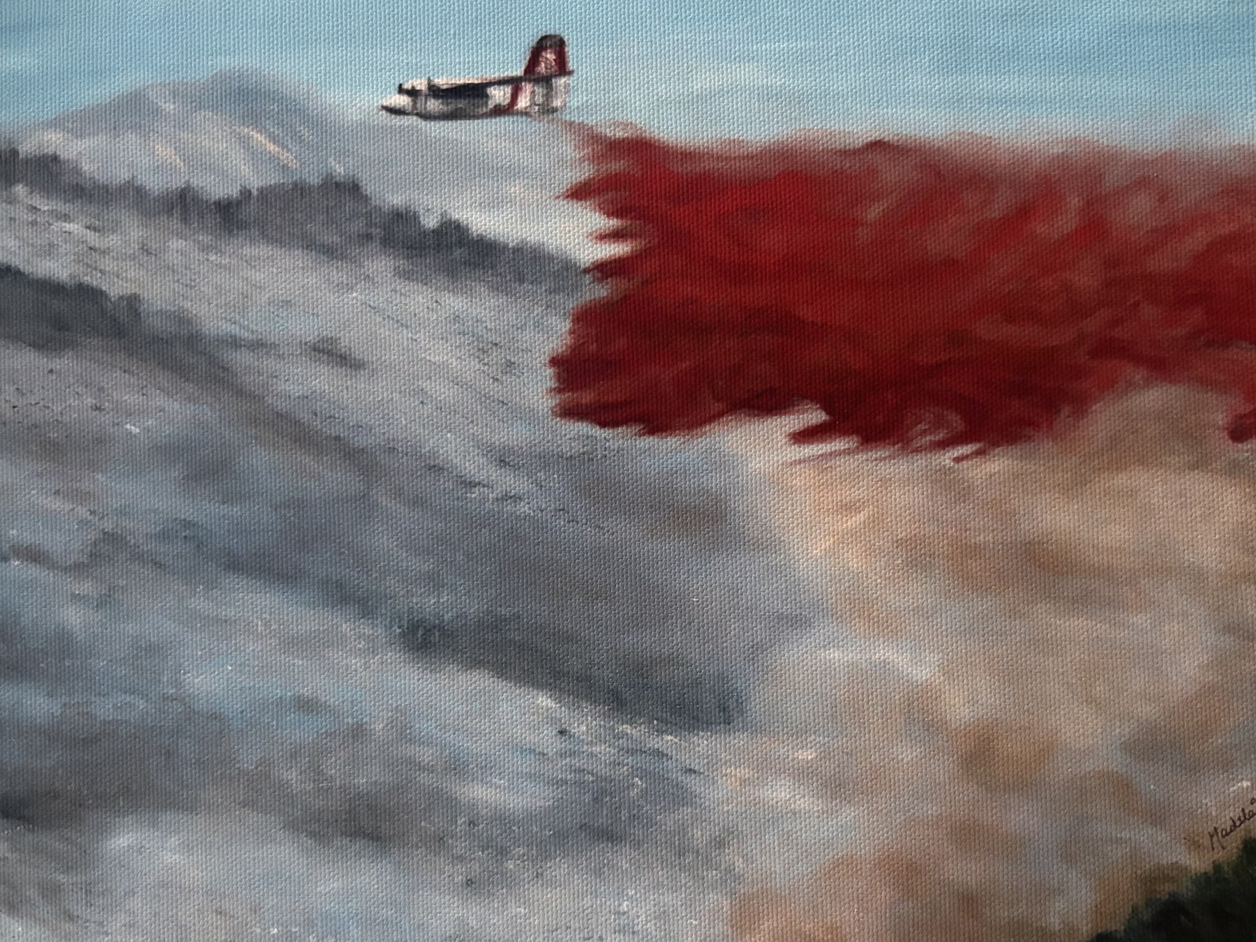 Painting: Santa Barbara Fire