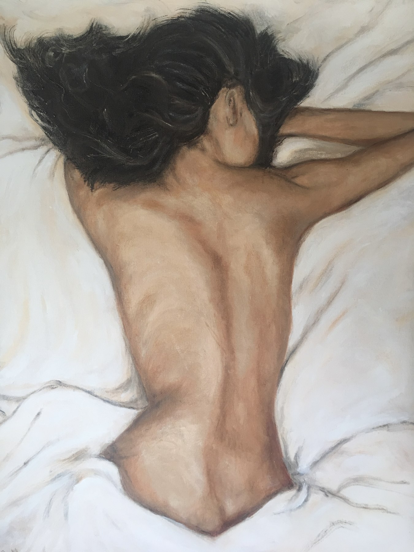 Painting: Sleeping girl