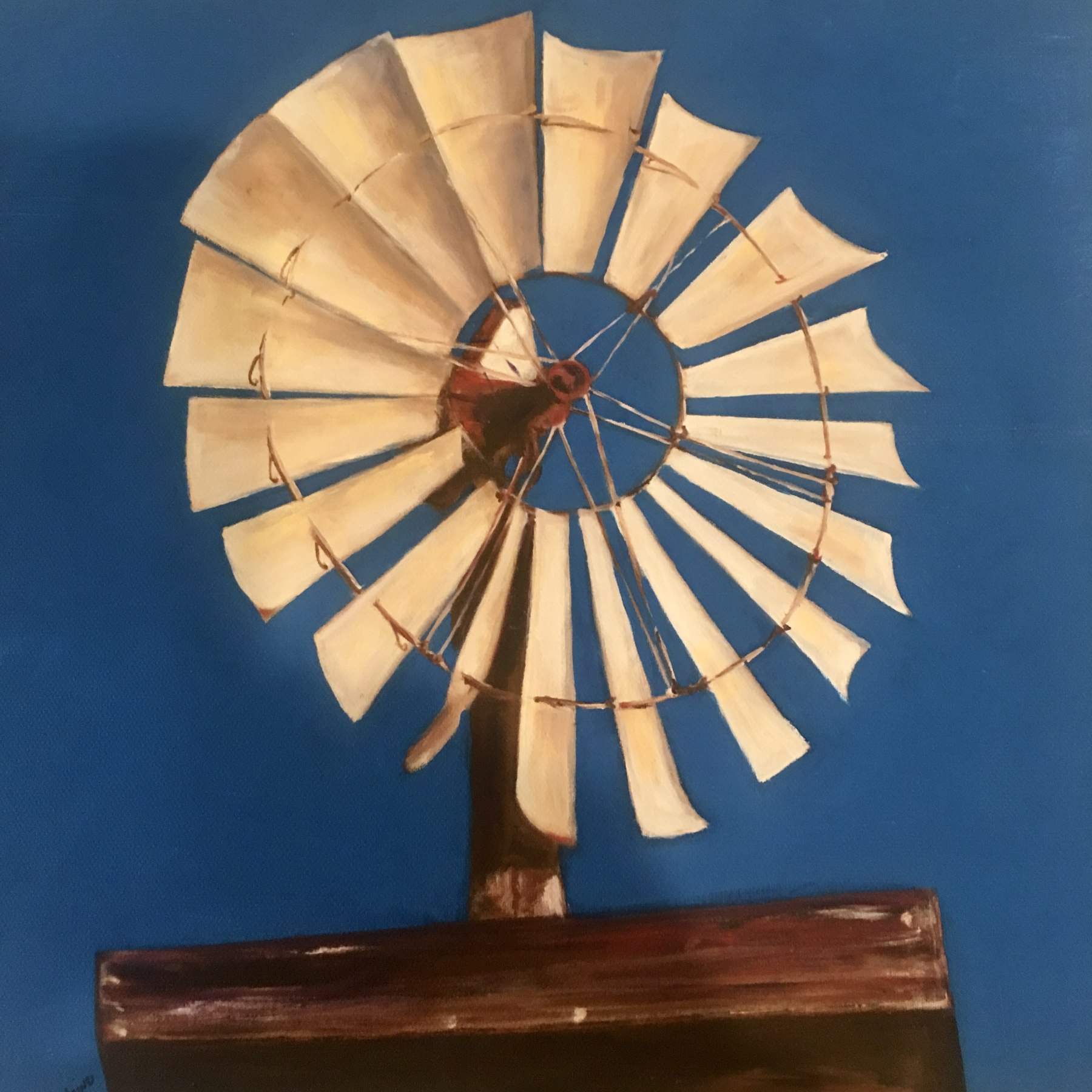 Painting: Windmill from Napa