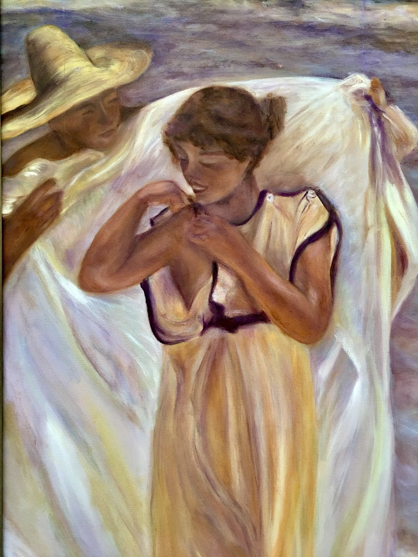 Painting: At the beach