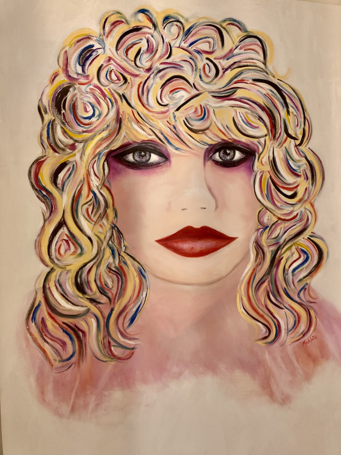 Painting: My hair girl