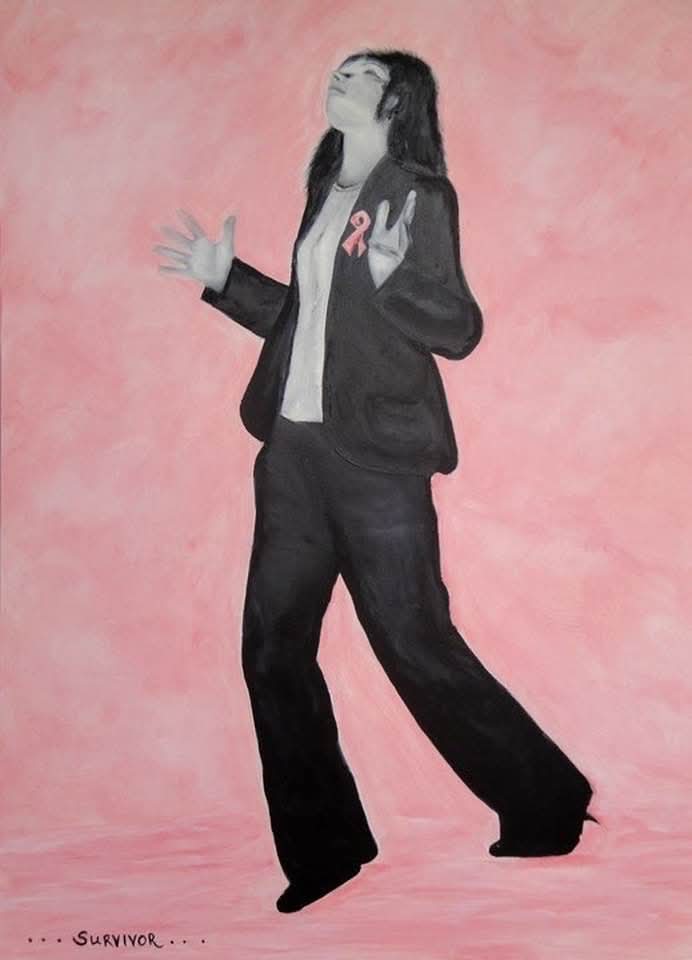 Painting: Survivor - Breast Cancer Awareness