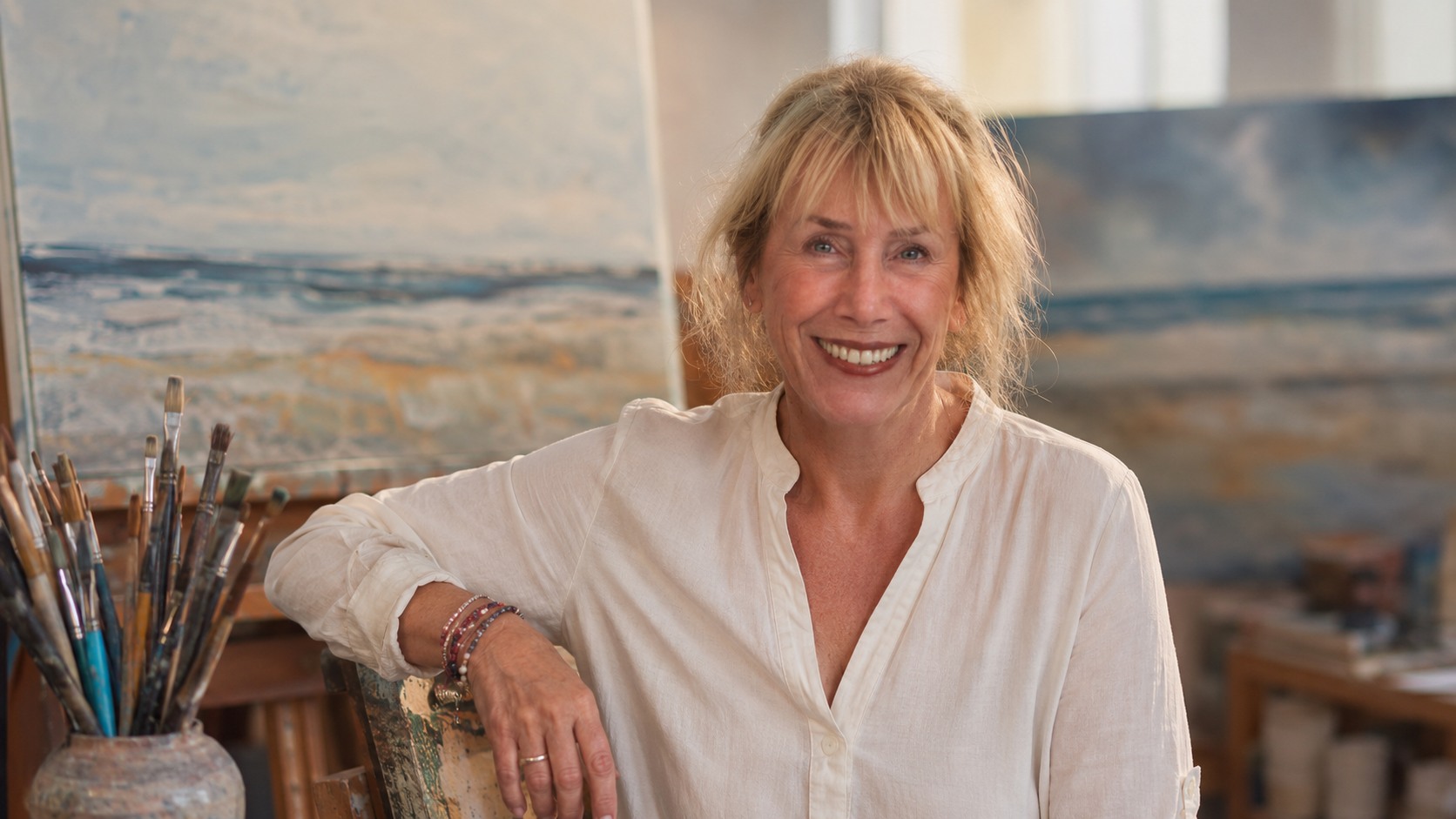 Madelaine Shenkel in her studio